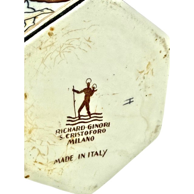 Per Scriver Classico Ashtray by Gio Ponti for San Cristoforo Richard Ginori, Italy 1923, 1920s For Sale - Image 10 of 11