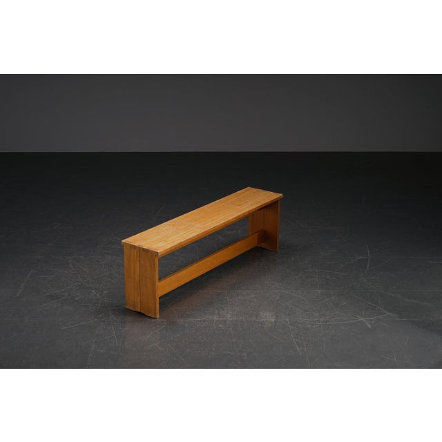 French Modernist Bench, 1960s For Sale - Image 11 of 15