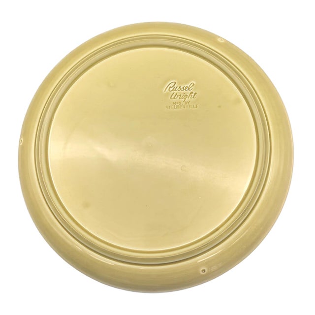 Mid 20th Century Steubenville "American Classic Chartreuse" Dinner Plates by Russell Wright, Set of 9 For Sale - Image 10 of 11