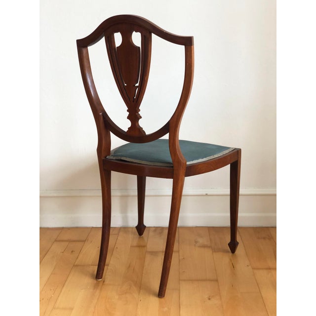 Pair of Antique Mahogany Hepplewhite Revival Chairs Denmark 1900s For Sale - Image 4 of 18