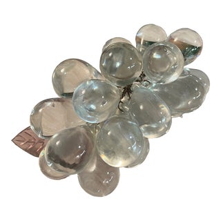 Mid-Century Modern Clear Lucite Grapes Cluster For Sale