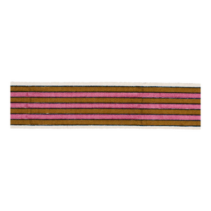 Schumacher x Molly Mahon Arya Stripe Hand Block Trim In Gold