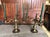 1960s Vintage Brass Candlesticks, 1960s, Set of 2 For Sale - Image 5 of 5