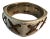 Vintage Santa Fe Leather and Silver Bangle For Sale