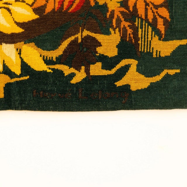 Wool Tapestry by Hervé Lelong, 1970s For Sale - Image 4 of 7