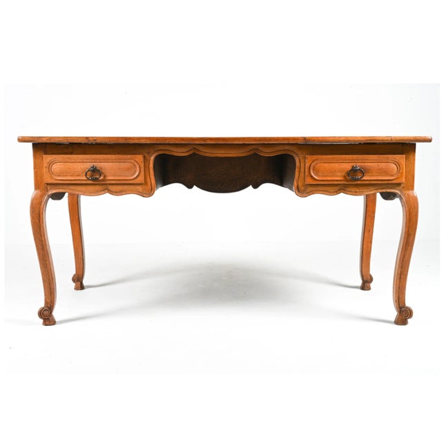 Early 20th Century 20th Century Italian Hand-Carved Oak Desk For Sale - Image 5 of 12