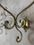 An elegant pair of solid brass coat hooks dating from around 1900. Their curved design makes them true decorative pieces...