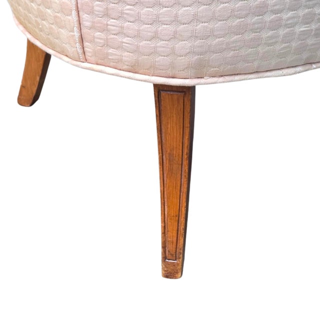 1950s Mid-Century Barrel Back Club Chair For Sale - Image 4 of 8