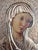 Icon Depicting the Virgin and Child, Painting on Panel with Repoussé Silver Layer, 19th Century For Sale - Image 3 of 6