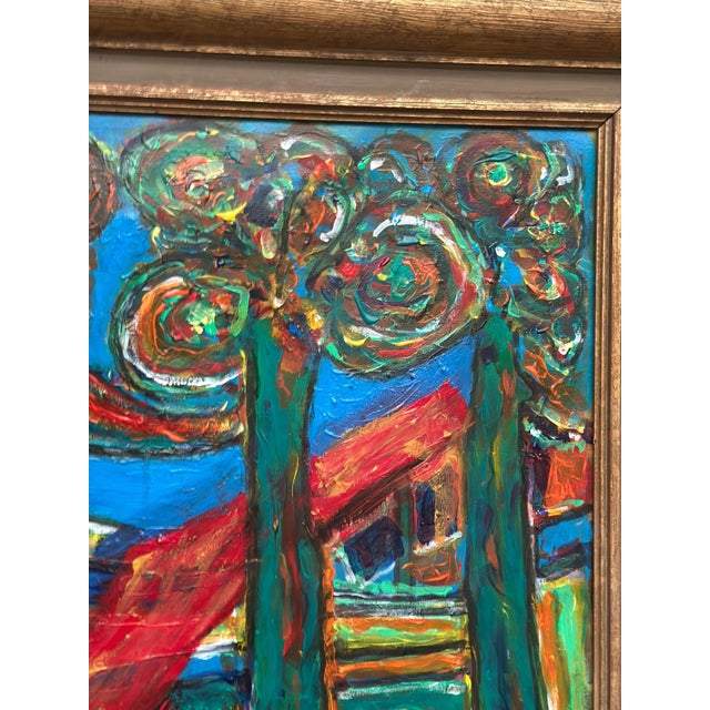 Constantine, Coloristic Composition, 1950s, Oil Painting on Canvas, Framed For Sale - Image 7 of 18