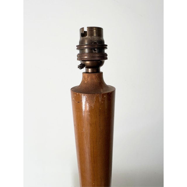 Art Deco Table Lamp in Wood, France, 1920 For Sale - Image 4 of 7