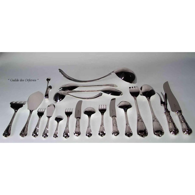 Frank Cobb & Co New 1980s Silver Fish Set of 12 Pair Fish Eaters & Fish Servers, La Regence - 26 PCS For Sale - Image 4 of 16
