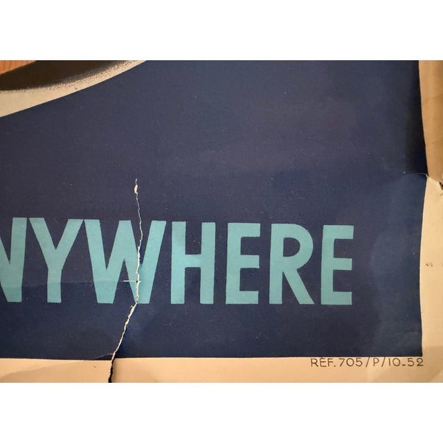 Campaign Alph Dehedin - Air France: Carries Anything Anywhere, C. 1950s, Offset Lithograph Travel Poster on Paper For Sale - Image 3 of 5