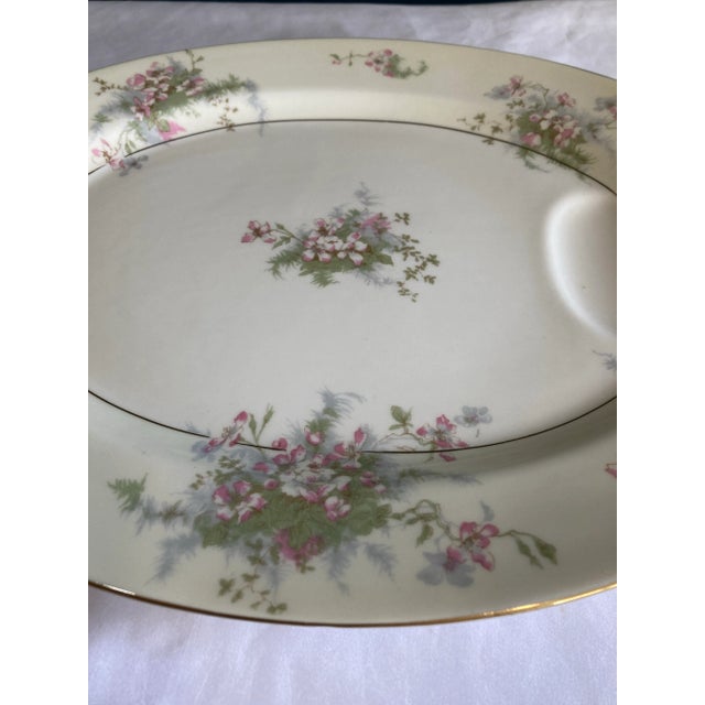 Mid-Century Modern Vintage Theodore Haviland Porcelain Oval Serving Platter For Sale - Image 3 of 8