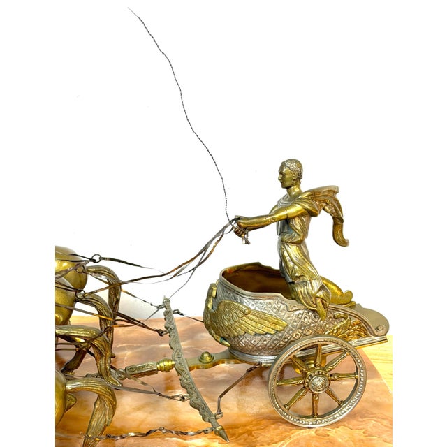 Monumental Grand Tour Imperial Roman Triumphator Driving a Four-Horse Quadriga For Sale - Image 12 of 18