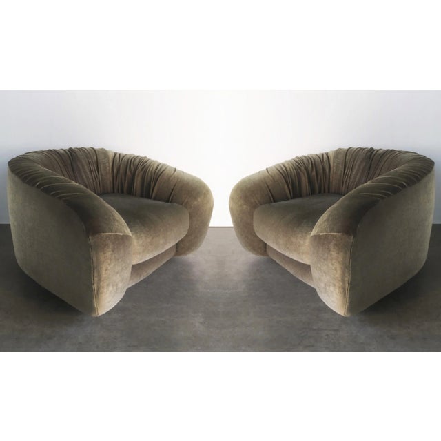 Wood Jean Royère Style Lounge Chairs - a Pair For Sale - Image 7 of 7