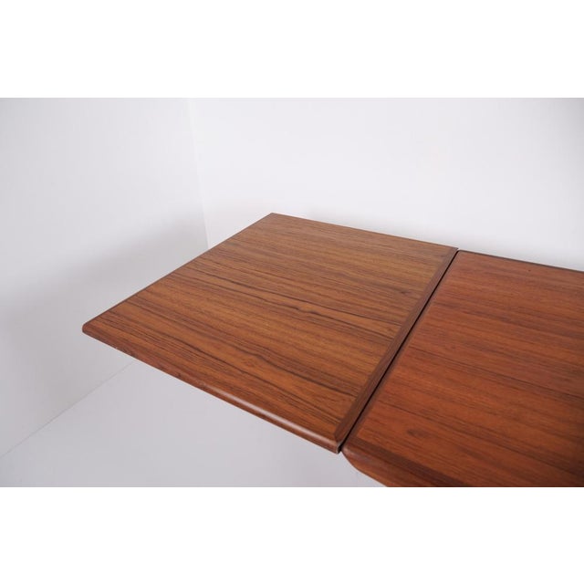 Wood Teak Dining Table with Extension by Johannes Andersen for Uldum Møbelfabrik From, 1960s For Sale - Image 7 of 12