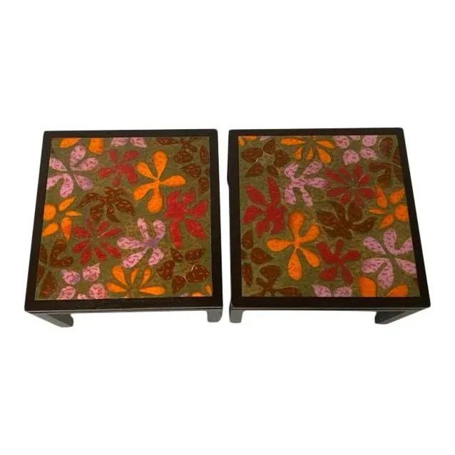 Mid-Century Modern 1960s Harvey Probber Flower Tables - a Pair For Sale - Image 3 of 5