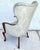 Baby Blue Grosfeld House French Wingback Armchair For Sale - Image 8 of 12