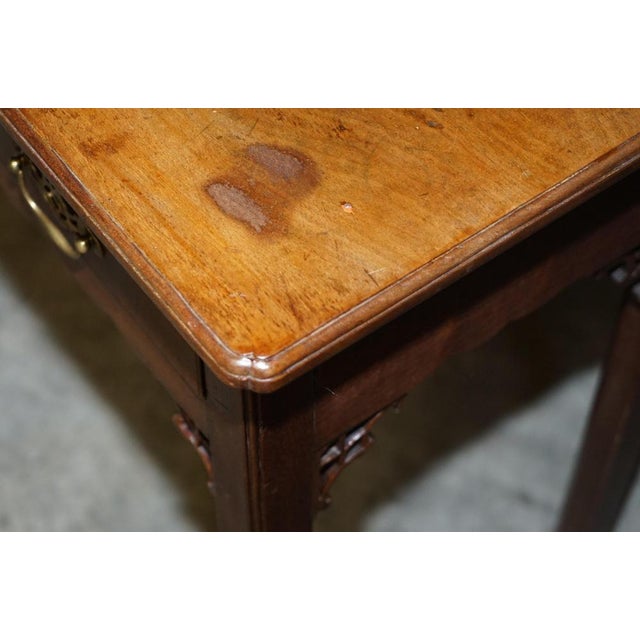 George III Chippendale Side Table in Carved Hardwood, 1760s For Sale - Image 15 of 18