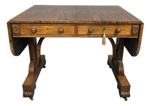 Regency Brass Inlaid Sofa Table, 1810s