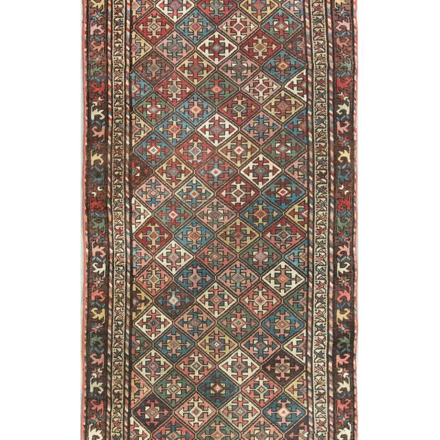 1900 - 1909 Early 20th Century Persian Kuba Rug For Sale - Image 5 of 15