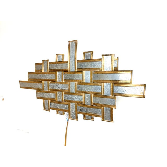 1970s Vintage Brutalist Wall Lamp, 1970s For Sale - Image 5 of 9