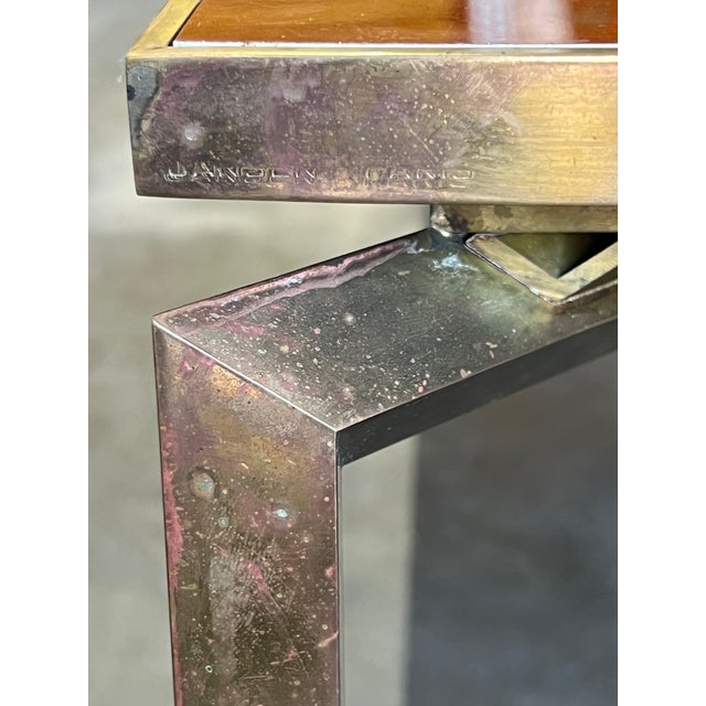 Metal Guy Lefèvre for Maison Jansen “Jansen Paris” Sculptural Brass Coffee Table, 1970s For Sale - Image 7 of 14
