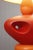 Red Large Orange Ceramic Table Lamp by Louis Drimmer, 1980s For Sale - Image 8 of 16