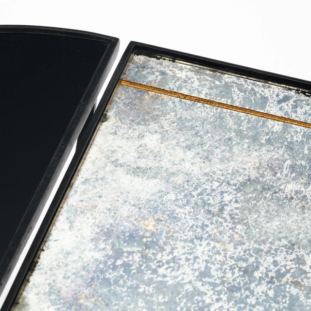 Metal French Art Deco Coffee Table Set For Sale - Image 7 of 9