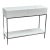 West Elm White Lacquer Console Table + Storage For Sale