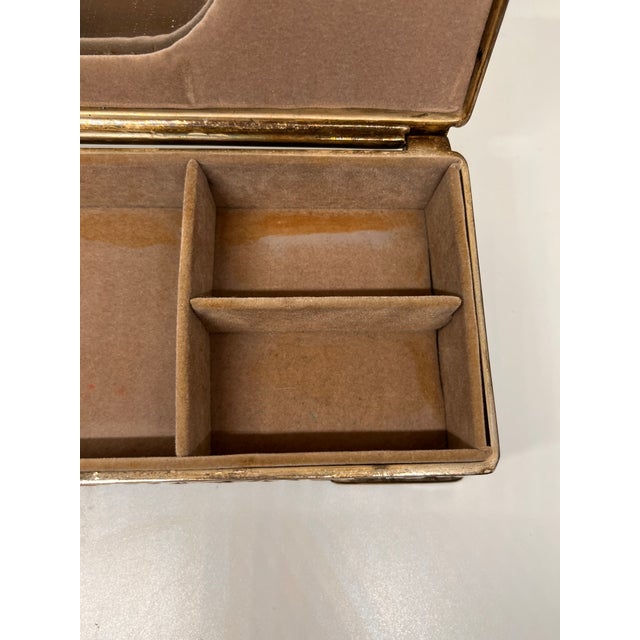 1990s 1990s Godinger Silver Silverplate Floral Scrollwork Jewelry Box For Sale - Image 5 of 13