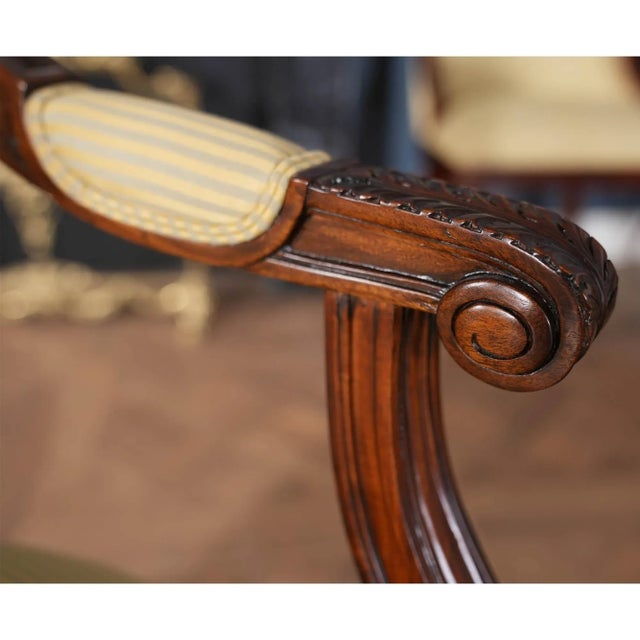 Round Back Mahogany Chairs- Set of 10 For Sale - Image 10 of 14