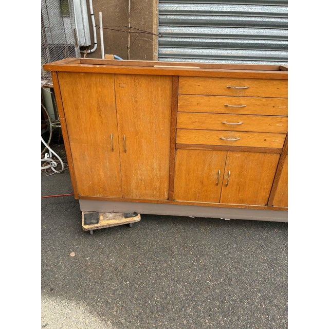 Vintage Oak Sideboard, 1960s For Sale - Image 11 of 12