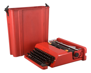 Red Valentine Typewriter by E. Sottsass and P. King for Olivetti, Italy, 1970s