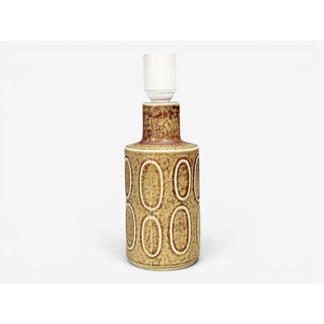 Desiree Stentöj, Table Lamp, Brown Stoneware, Denmark, 1960s For Sale - Image 4 of 9