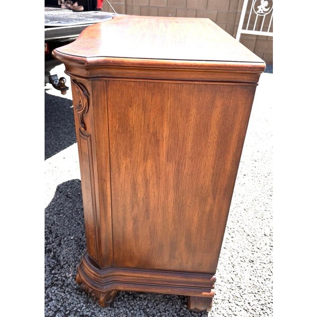 Mid 20th Century A Vintage Drexel Heritage French Provincial Style Wooden Door Nightstand For Sale - Image 5 of 12
