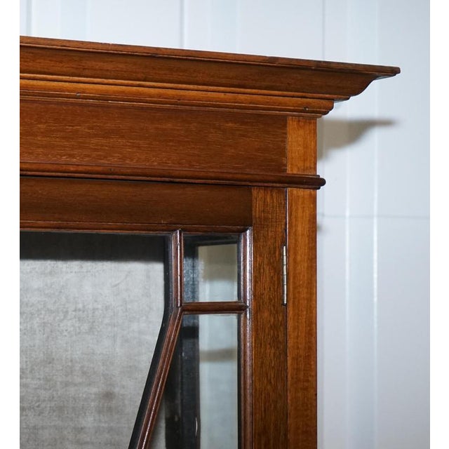 English 19th Centry Glazed Display Curio Cabinet with Fixed Shelves For Sale - Image 6 of 18