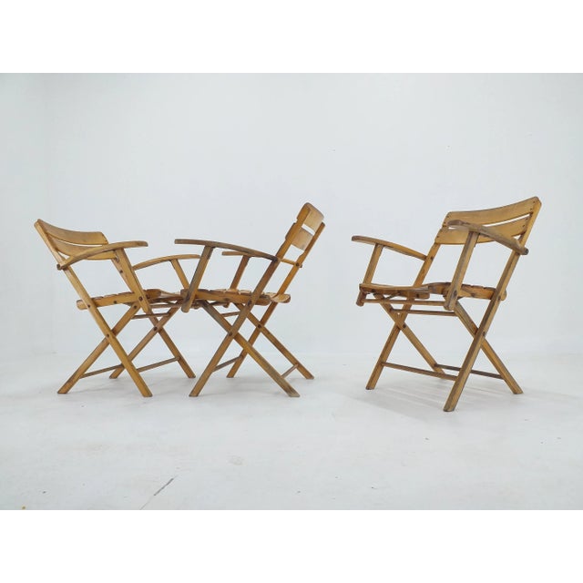 Bauhaus Folding Armchairs from Naether, Germany, 1930s, Set of 3 For Sale - Image 9 of 13