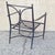 Late 20th Century Neoclassical Regency Aluminum & Steel Metal Outdoor Patio Arm Chair - Set of 4 For Sale - Image 11 of 12