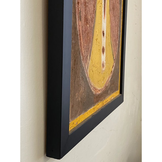 American Vintage Jimmy Lee Sudduth Folk Art Portrait Painting on Canvas For Sale - Image 3 of 13