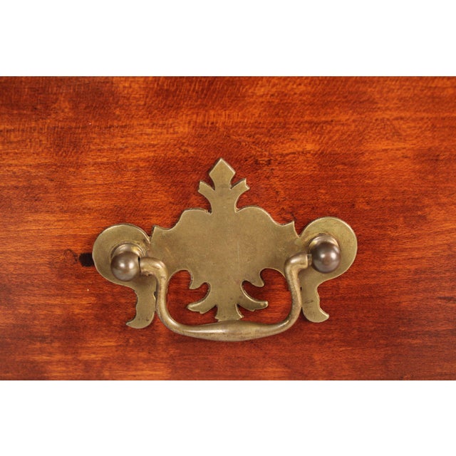 Early 19th Century American Federal Cherry Wood Slant Top Desk For Sale - Image 11 of 16