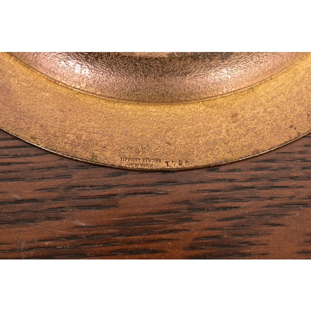 Tiffany Studios New York Bronze Doré Charger Plate or Tray For Sale In South Bend - Image 6 of 7