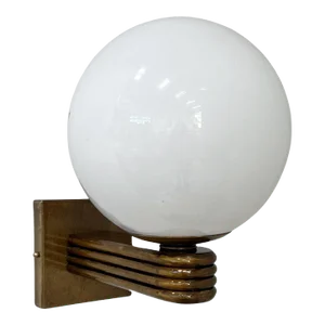 21st Century Bronzed and Glossy White Deco Sconce by Fabio Ltd