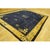 Antique Chinese Wool Blue Rug Art Deco Design Room Size 1920s 9' 1" X 11' 5" For Sale - Image 4 of 10
