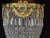 1980 French Louis XVI Gold Bronze Crystal Lantern - 1 Pc For Sale - Image 4 of 15