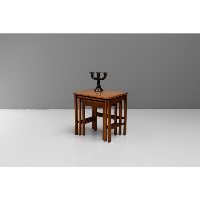 Mid-Century Modern Mid-Century Modern Nesting Tables, 1970s, Set of 3 For Sale - Image 3 of 9