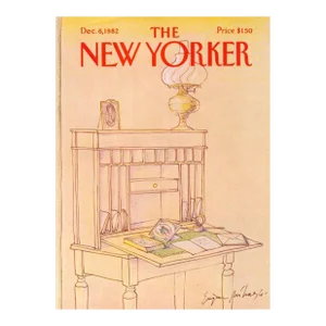1982 Vintage New Yorker Cover, December 6 (Eugene Mihaesco), Original New Yorker Magazine Cover, Christmas