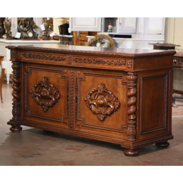 Bring architectural presence and masterful craftsmanship to a dining room, library, or grand entry with this impressive...