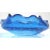 Mid-Century Modern Turqoise Blue Murano Bullicante Triangular Bowl Ashtray Dish For Sale - Image 3 of 6